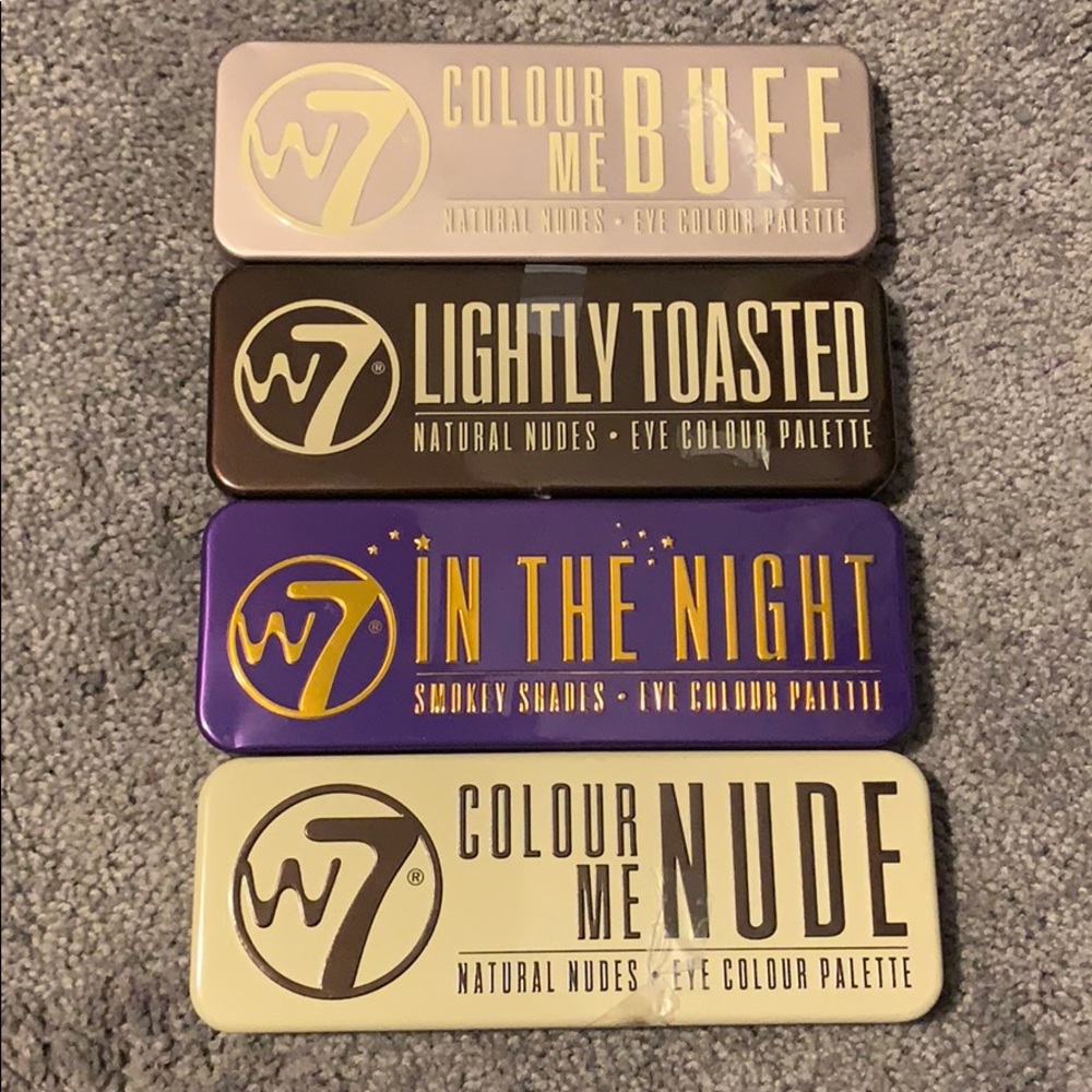 W7 Eyeshadow Palettes Makeup Bundle New